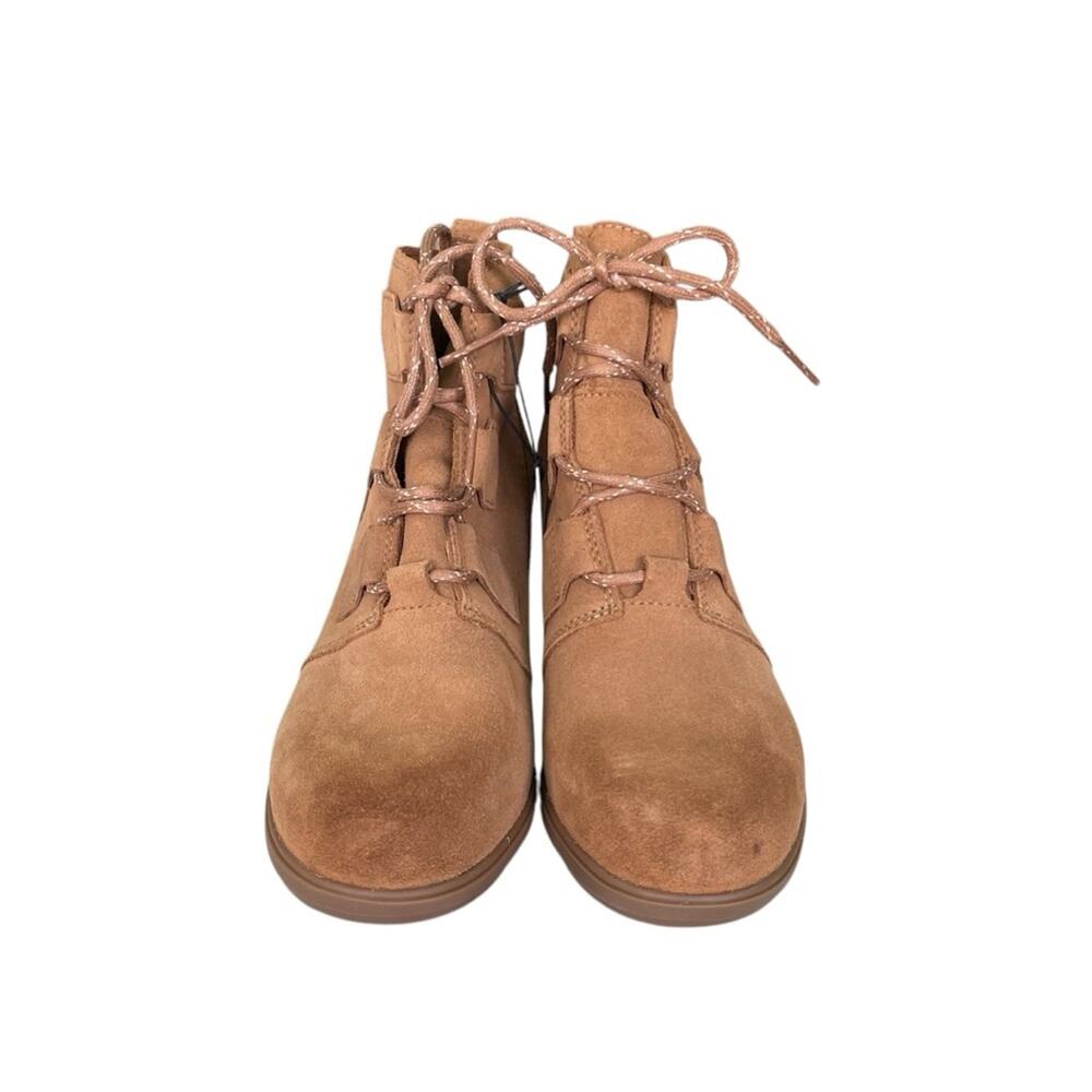 Sorel Evie Women's Waterproof Wedge Lace Up Boot Tan Size 8 Medium